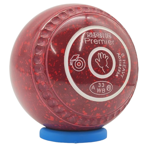 Greenmaster Premier Super 10 Size 0 Maroon / Red Dimple Grip