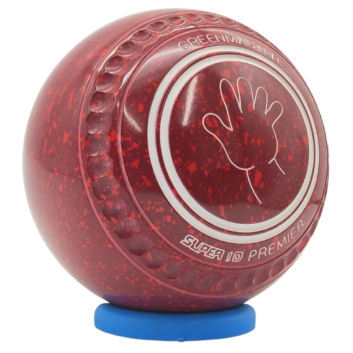 [SUP0AD518295A-49511-3309-26624-PP241213-SUP10ST33MC] Greenmaster Premier Super 10 Size 0 Maroon / Red Dimple Grip